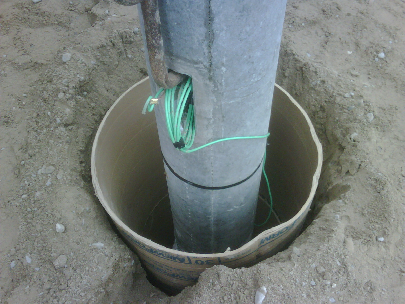 Security Pole Installation